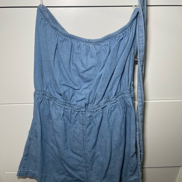 Short Sleeve Denim Shorts Jumper /Romper Size M - Picture 4 of 4